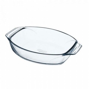 Pyrex 050215411 Pyrex Optimum Oval Roaster With Handle 35 Cm - Clear